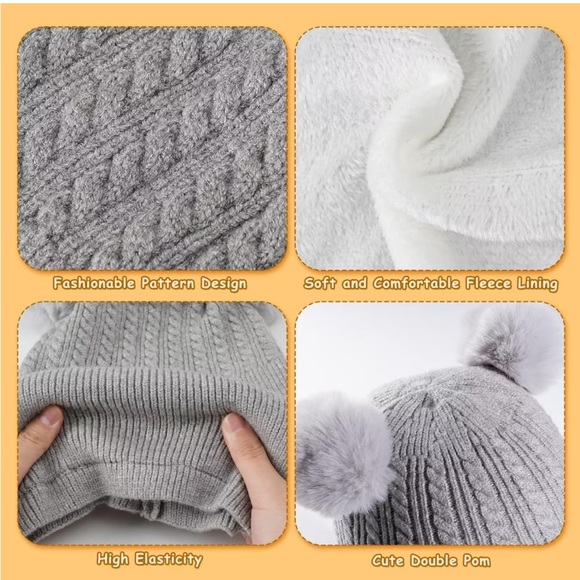 Set 2 winter hats for Toddlers/children - Picture 4 of 10